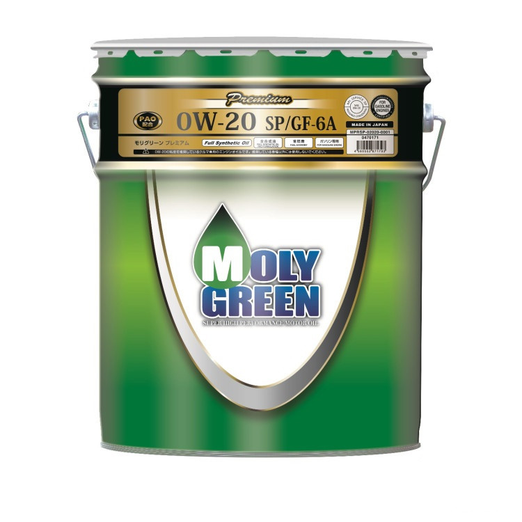 Масло моторное MOLYGREEN Premium 0W-20 SP/GF-6A/CF (20л)