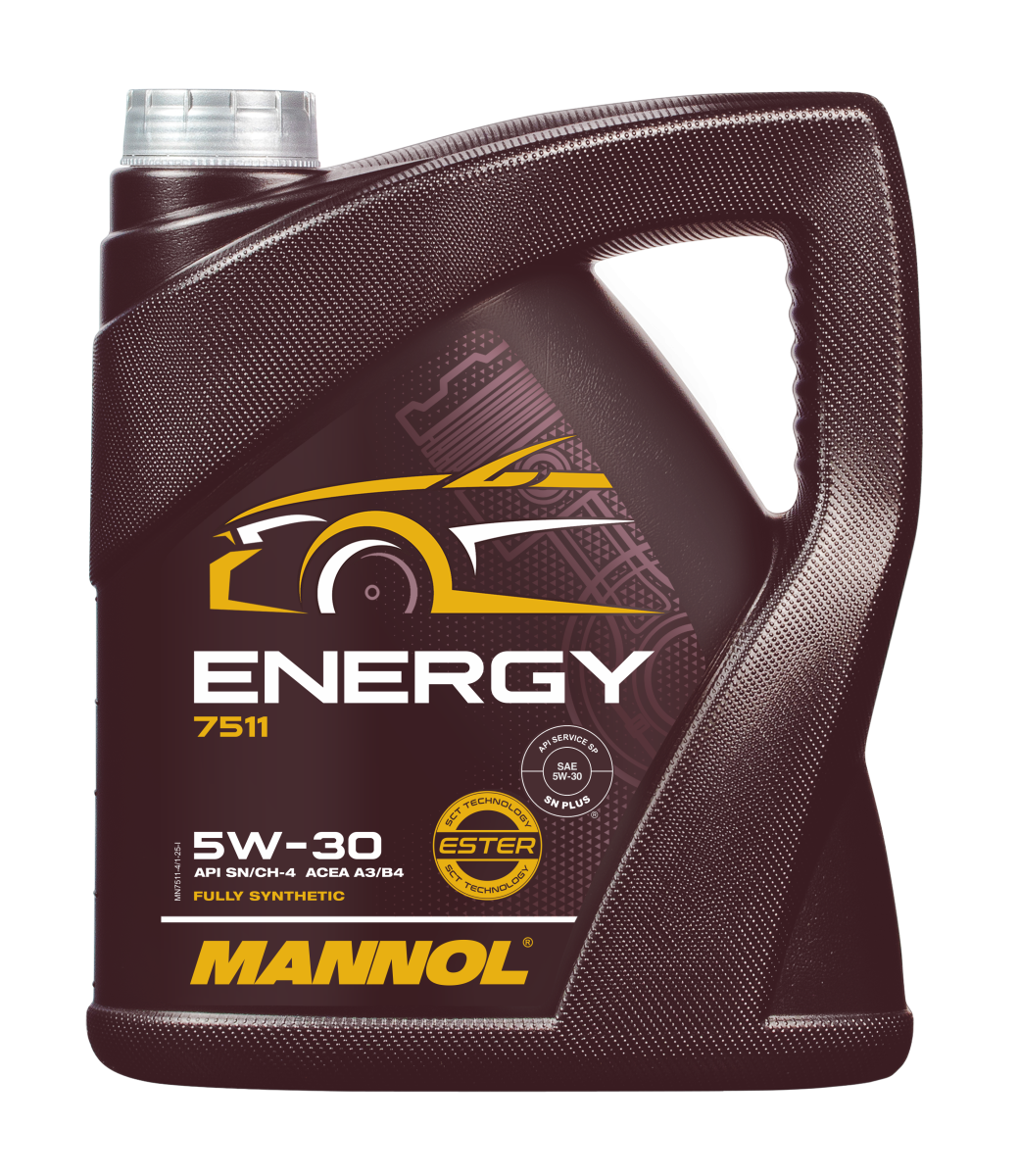 7511-004 масло мот.синт. Energy 5W/30 (4л.) MANNOL; API SN/CH-4, ACEA A3/B4