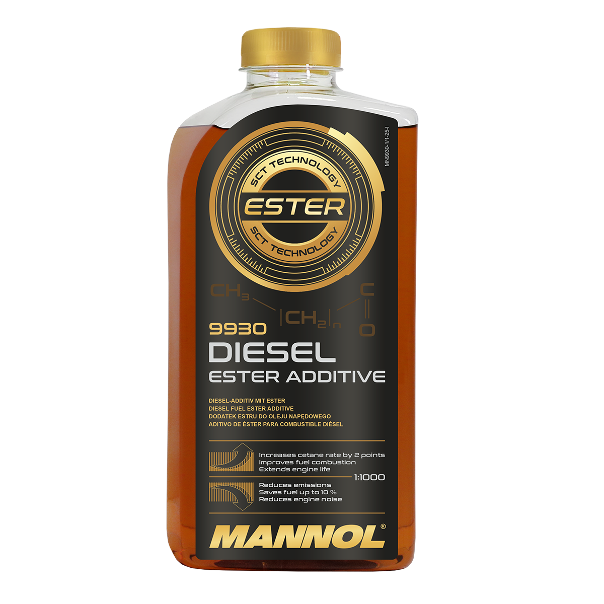 Присадка (Суперкомплекс) для всех видов диз.топлива Diesel Ester Additive (900мл.) MANNOL 9930