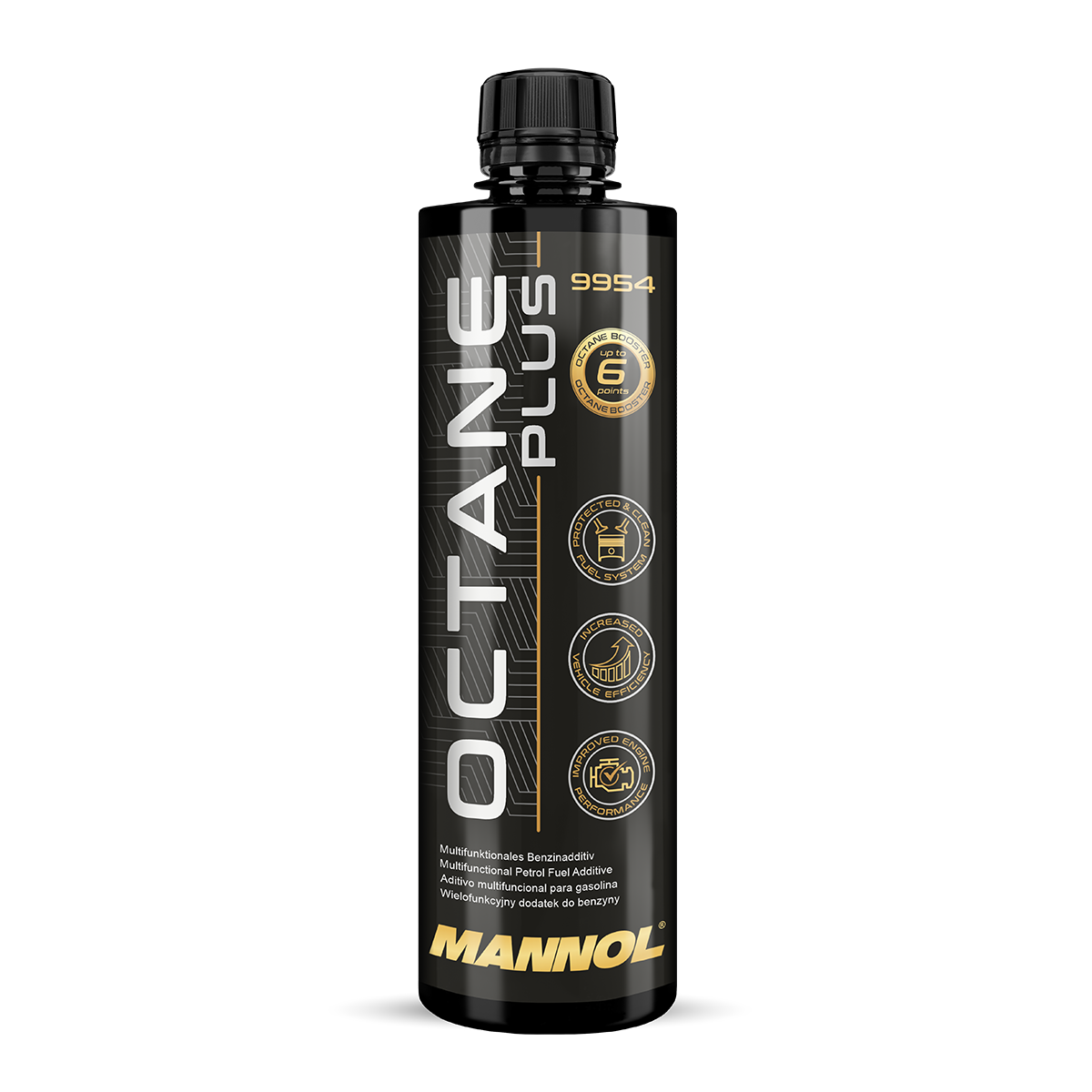 Присадка в бензин, повышающая октановое число Octane Plus (450ml) MANNOL 9954