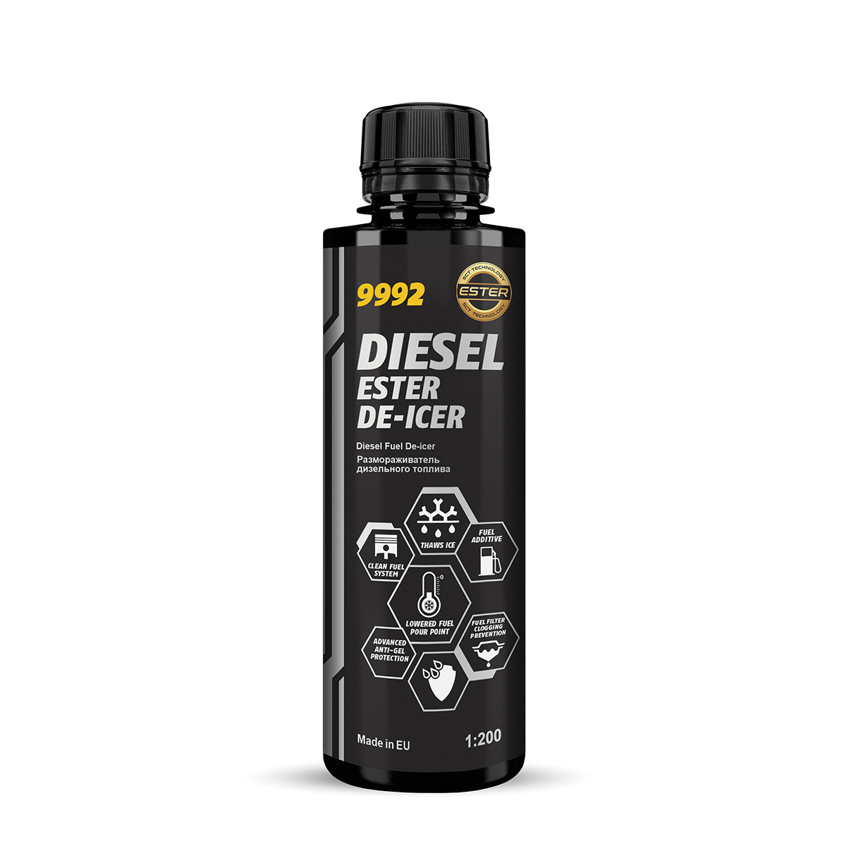 Присадка для размораживания диз.топлива с антигель-эффектом Diesel Ester De-Icer (250ml) MANNOL 9992