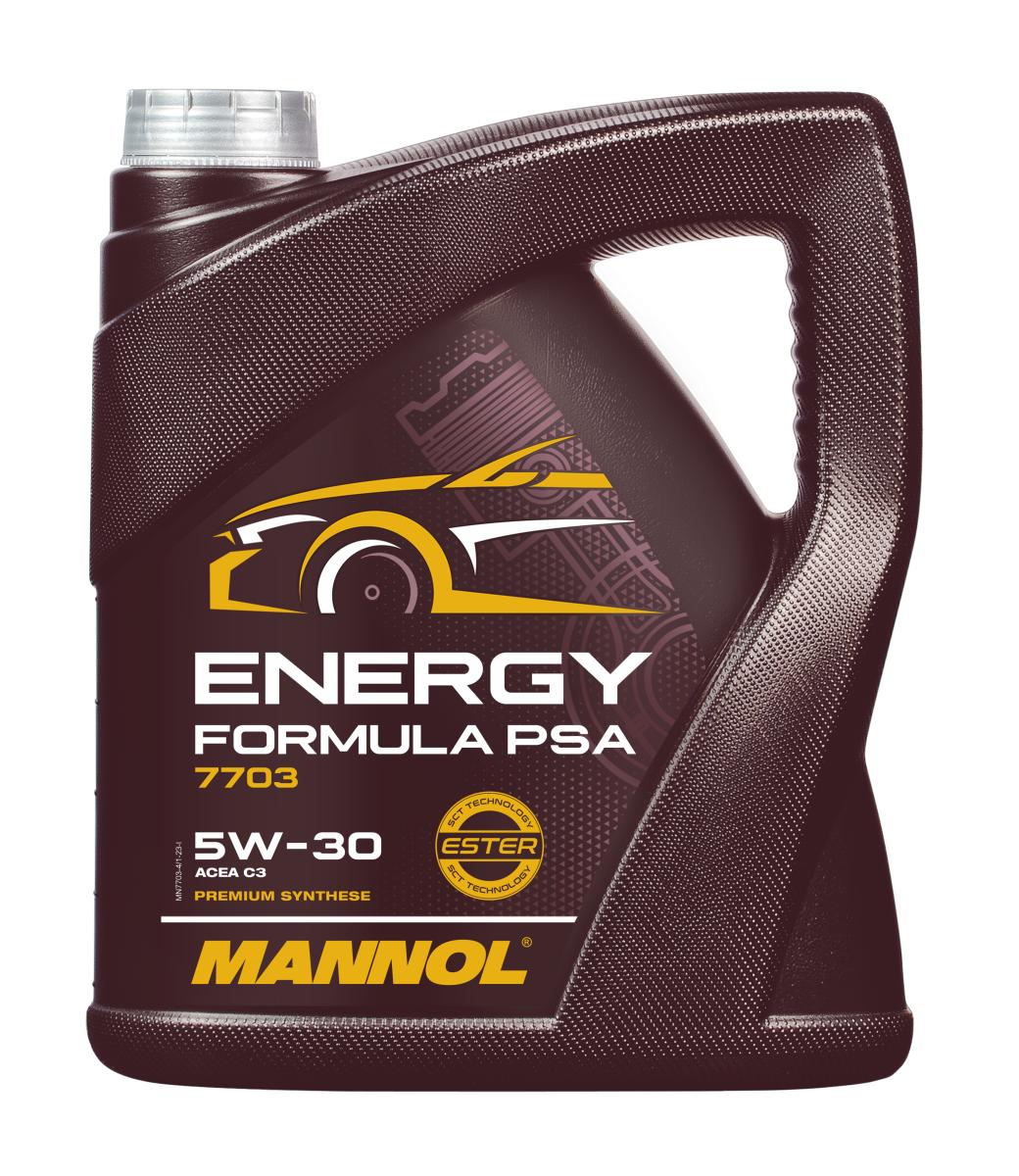 7703-004 масло мот.синт. Energy Formula PSA 5W/30 (4л.) MANNOL; API SN/CH-4, ACEA C3