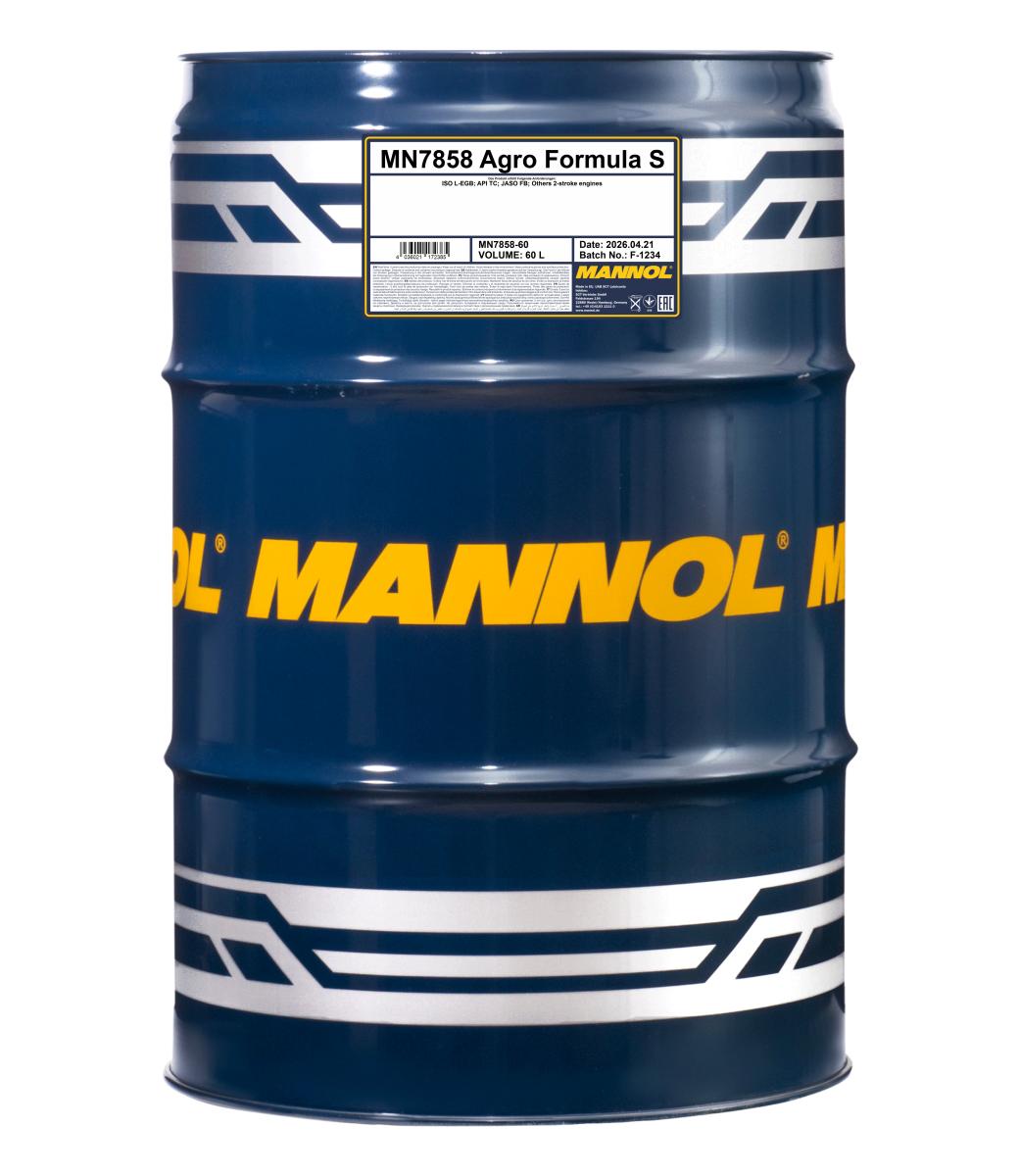 7858-060 масло мот.синт. Agro Formula S  (60л.) MANNOL; API TC/JASO FD