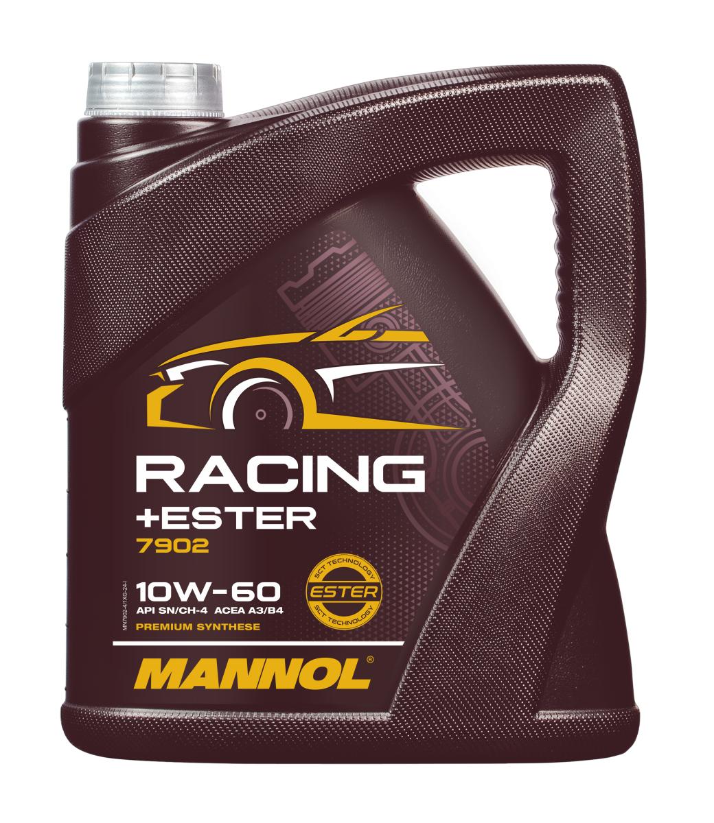 7902-004 масло мот.синт. Racing + Ester 10W-60  (4л.) MANNOL; API SN/CH-4, ACEA A3/B4