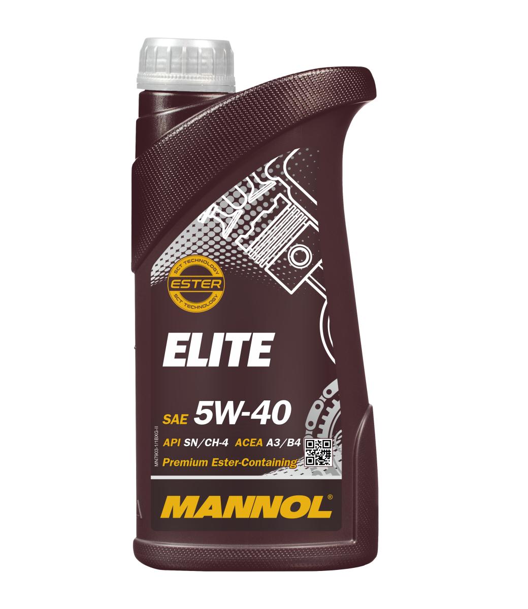 7903-001 масло мот.синт. Elite 5W/40 (1л.) MANNOL; API SN/CH-4, ACEA A3/B4