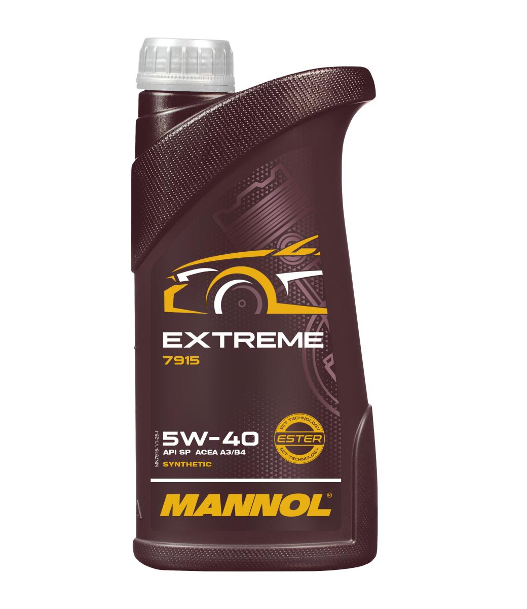 7915-001 масло мот.синт. Extreme 5W/40 (1л.) MANNOL; API SN/CH-4 ACEA A3/B4