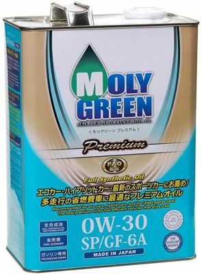 Масло моторное MOLYGREEN Premium 0W30 SP/CF-6 (4л)