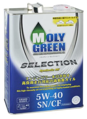 Масло моторное MOLYGREEN Selection 5W40 SN/CF  (4л)