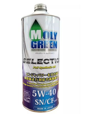 Масло моторное MOLYGREEN Selection 5W40 SN/CF  (1л)