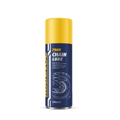 Белая синтетическая смазка для цепей Chain Lube (200ml) MANNOL 7901
