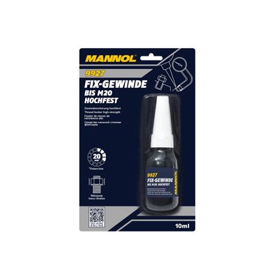 Фиксатор резьбы долговременный Fix-Gewinde Hochfest (10ml) MANNOL 9927