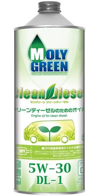 Масло моторное MOLYGREEN Clean Diesel DL-1 5W-30  (1л)