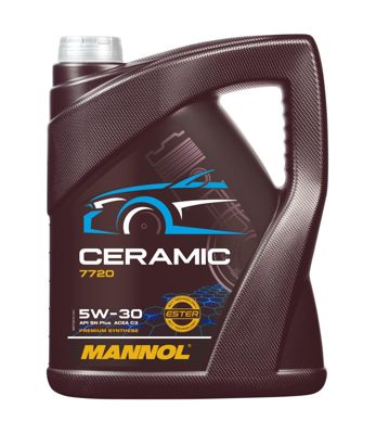 7720-005 масло мот.синт. Ceramic 5W/30 (5л.) MANNOL; API SN Plus ACEA C3