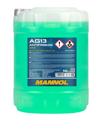 Антифриз зелёный AG13 (-40°C) Hightec (10л.) MANNOL 4013
