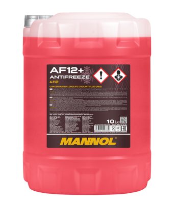 Антифриз красный концентрат AF12+ Longlife (10л.) MANNOL 4112